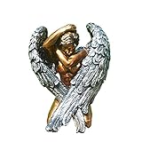 Lubudup Liebhaber Engelsflügel Statue, Gedenkstatue aus Harz Kreatives Einfaches Handwerk Kunst Statue Dekoration für Wohnzimmer Wohnk