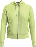 Tommy Jeans Damen TJW Regular Hoodie Zip Through Pullover, grün, L