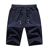 N\P Herren Shorts Sommer Dünn Abschnitt Home Bequem Freizeit Sport Atmungsaktiv Gr. 4X-Large,