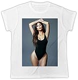 COOL Kim Kardashian Poster IDEAL Gift Summer Short Sleeve T-Shirt White S