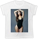 COOL Kim Kardashian Poster IDEAL Gift Summer Short Sleeve T-Shirt White XXL