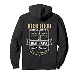 Backprint Bier her eure Majestät der Papa hat Durst Pullover H