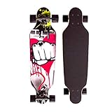 Sumeber Longboard Skateboard 31 Zoll for Anfänger Twin Tip Street Long Board Komplettes Drop-Through Freeride Skating Cruiser Boards mit Light Up Wheels für Jugendliche Erwachsene Kinder Als Geschenk