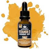 naturalie® - Vitamin D Tropfen hochdosiert 5000IE Depot in Olivenöl - 30ml Braunglasflasche - BPA-frei - Laborgeprüfte Mark