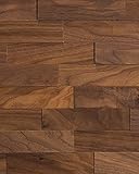 wodewa Wandverkleidung Holz 3D Optik Nussbaum 1m² Wandpaneele Moderne Wanddekoration Holzverkleidung Holzwand Wohnzimmer Küche Schlafzimmer I Geö