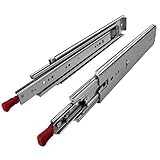 Junker 1 Paar Schwerlastauszüge KV1-250-H76-L305-LC 305 mm (12') mit Lock-in/out Einrastfunktion Schwerlast-Vollauszug belastbar bis 250 Kg