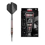 Target Darts Nathan Aspinall 18G Schwarze Edition 90% Wolfram Softdarts-Set Dartp