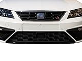 Finest Folia Spoilerschwert Folie Lippe Frontspoiler Splitter (Schwarz Glanz, D050 5F ab 2017 Facelift)