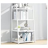 Bücherregal Bücherregal Holz- und Metallregale Industrieller Bücherregal Leiterregal Lagerregal-Regal für Eingangsbereich Wohnzimmer Schlafzimmer Home Office Kitchen Lagerreg