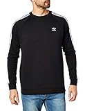 adidas Herren 3-stripes Crew Pullover, Schwarz, M EU