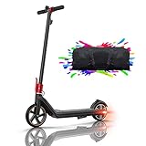 Elektroroller Kinder E Scooter, 15 Km Reichweite Elektroscooter E Roller Kinderroller E Tretroller 150W Motor 15 km/h Kinder Elektro Roller 8 Zoll, für Kinder und Jugendliche, Mini 2 (Schwarz)