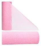 AmaCasa Vlies Tischband Tischläufer Flower Vlies Hochzeit Kommunion 23cm/25m Rolle (Dunkelrosa, Vlies)