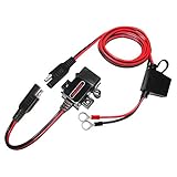 MOTOPOWER MP0609A 3.1Amp Motorrad USB Ladegerät Kit SAE zu USB Adapter Kab