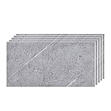 QWNDTIE 30×60cm Marmor Folie Klebefolie, Self Adhesive PVC Wall pancels,3D-Effekt, DIY, wasserdicht, langlebig, für Küchenarbeitsplatten Badezimmer(Color:A,Size:60pcas)
