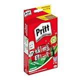 Pritt Klebestift, sicherer und kinderfreundlicher Kleber für Kunst und Bastelarbeiten, starker Klebstoff für Schule & Bürobedarf, 6x22g Pritt S