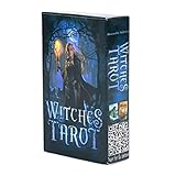 TiKiNi Hexen Tarotkarte, Tarot Solitaire Hexe Tarot Wahrsagung Destiny Deck Spiel Familienparty Solitär Spiel Lustige Englische Version Tarotkarten Spiele Puzzle Brettspiel 78