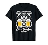 Du Musst Bier Trinken Können, Darten Geschenk, Darts Spieler T-S
