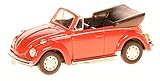 Cararama CARVWKÄFERCABRIO VW Volkswagen Käfer Cabrio Offen Rot 1/43 Modell Auto mit individiuellem Wunschk