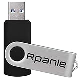 Rpanle 64 GB USB Flash Laufwerk Pendrive USB 3.0 64G USB Memory Stick Kompatibel mit Windows 98 Second Edition/NT/ME / 2000 / XP / 7/8.1/10, Linux und Mac OS 10.3 und höher, Schw