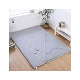 Baumwolle Matratzenbezug Für Japanische Futon-matratze, Múltiples Tamaños Matratzenschutzhülle Mit Reißverschluss Maschinenwaschbar Tatami Staubschutzhülle -grau-120x200cm(47x79Zoll)