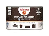 Alpina - Buntlack für Außen glänzend schokobraun - 0,3 Liter - (RAL 8017)