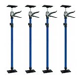 4 Stk. Deckenstütze Montagestütze 115-290cm Schnellspannstütze Türspanner Einhand- Stütze Teleskopstange Zargenspanner 30kg S