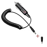 DOCA DC Auto-Stromversorgungskabel Adapter 12V 24V Ladekabel Skalierbar KFZ TV DVD Kabel, Zigarettenanzünder für tragbare DVD-Player, Auto, Bus-Kamera, Auto DVR（Schwarz）