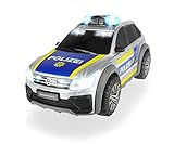 Dickie Toys 203714013 Volkswagen VW Tiguan R-Line, Polizeiwagen mit Licht & Sound, Polizeiauto, Polizei, inkl. Batterien, 25 cm, ab 3 Jahren, Mehrfarbig