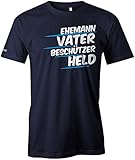 Jayess Ehemann Vater Beschützer Held - Herren T-Shirt in Navy by Gr. XXXL