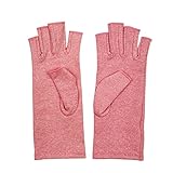 Druckhandschuhe Baumwolle Schmerzlindernde Gelenkpflegehandschuhe Unisex Fitness Halbfingerhandschuhe Therapie Handgelenkstütze Kompressionshandschuhe-a1-M