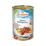 Fleischwerke Zimmermann - Sauce Bolognese Tafelfertig in der Dose Herzhaft-Lecker mit viel Fleisch und Gemüse (400 g)