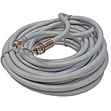 HQ Outdoor F-Anschlusskabel Set 7,5m - für LNB Anschluss, Multischalter, DVB-T, Verlängerung Koaxialkabel, kürzbar, 1x Crimp F-Stecker wetterfest, 1x F-Stecker, Kabelbinder (Dunkel-Grau)