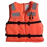 Grevosea Work Life Jacke, Marine Rettungsweste, Schwimmweste für Boote， Feststoffweste für Kleinkinder | Kinder | Damen | Herren 90kg 46 * 52 * 5.5