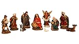 Krippenfiguren 11 teiliges Set Krippe Figuren Größe bis 13