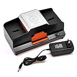 GJFQA Automatischer Shuffler 2 Deck, wiederaufladbarer Pokersorter, batteriebetriebener Shuffler - geeignet für Familienfeiern und Party-Unterhaltung, Kartenspiel-Werkzeug Zubehö