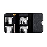 Mini Schraubendreher Set 25-teilig Werkzeugset Multifunktions-Schraubendreher-Set Magnetische Präzisions Feinmechaniker Schraubendreher Set für Brille Uhr Modellbau PC Tablet Kamera Handy Laptop