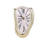 CYGJ Kreative Schmelzuhr,wanduhr Schmelzende Uhr-Tabelle Schmelzende Zeit-fluss-Schreibtisch-Regal-Uhr Dekorativ Salvador Dali Insp