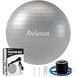 JOYSPACE Gymnastikball 75cm Sitzball Extra Dicker Yoga-Ball-Stuhl Anti-Berst-Stabilitätsball Pilates Ball als Fitness Kleingeräte und Balance Stuhl im Büro Hause Fitnessstudio inkl. Luft-Pumpe,G