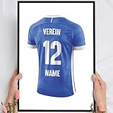 Elbeffekt Holzbild Schalke - personalisierbar zum Hinstellen/Aufhängen optional beleuchtet, Fan Geschenk mit Spruch auf Holz - Aufsteller Dekoration - persönliches Geschenk