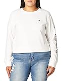 Tommy Hilfiger Damen Classic Crewneck Sweatshirt T-Shirt, Bright White, M