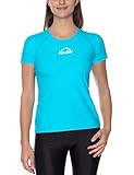 iQ-UV Damen 300 Regular Geschnitten, Uv-Schutz T-Shirt,Türkis,S (38)