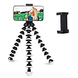 GRIFEMA Handy Mini Stativ Kamerastativ Wiegt Nur 185g - Tripod für Smartphone, Flexibel Gorillapod mit Handyhalterung, Selfiestick für iPhone Android Kamera, Handystativhalter Tragfähigkeit 3KG