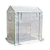 FUFU Gewächshaus Gewächshaus für Tomaten,Foliengewächshaus Gewächshaus Tomatengewächshaus 130 g/m², PE halbtransparente Plane, wasserdicht wetterfest Mehrzwecktreib