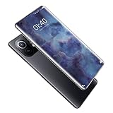 HYEBOX Smartphone, Nicht gesperrtes Mobiltelefon mit 6800mAh-Akku, 7,3 Zoll Vollbild, 512 GB ROM/SD 128 GB, 48MP-Kamera, 5G Dual SIM Android 11 GO, GPS, Gesichts-ID