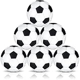 6 Stücke Tischfußball Bälle, 28 mm Mini Tischfußball Ersatz Bälle, Schwarz Weiß Tisch Fußball Kleiner Ersatz Tischkicker ​für Jugendliche Erwachsene Fußball Tisch Spiel B