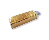 USB 2.0 Gold Bar USB Flash Drive 16 GB