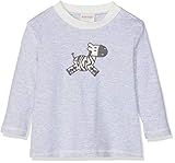 Schnizler Baby-Mädchen Sweat-Shirt Interlock Zebra Langarmshirt, Grau (Grau/Melange 37), (Herstellergröße: 86)