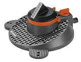 Gardena Comfort Teil- und Vollkreisregner Tango: Kreisregner 2 in 1: Teil- und Volkreisregner, Wassermenge und Wurfweite regulierbar, für Flächen bis max. 310 m², max. Sprengbereich 20 m (2065-20)