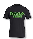 Luckja Ostkurve Bremen Kinder T-Shirt Schwarz - Grün Grösse 110/116