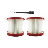 MZXUN. Hepa-Filter Ersatz for Milwaukee 49-90-1900 Wet/Dry Vac 0780-20/0880-20 Staubsauger-Teile mit Reinigungsbü